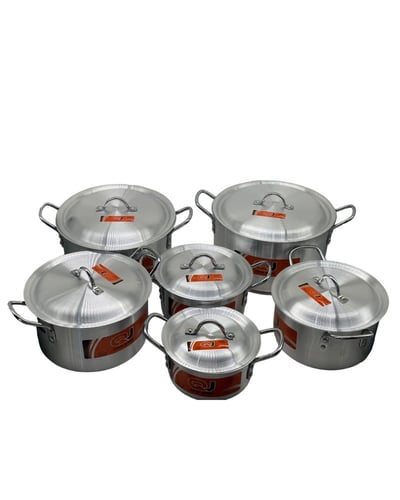 طقم قدور معدن مقاس كبير