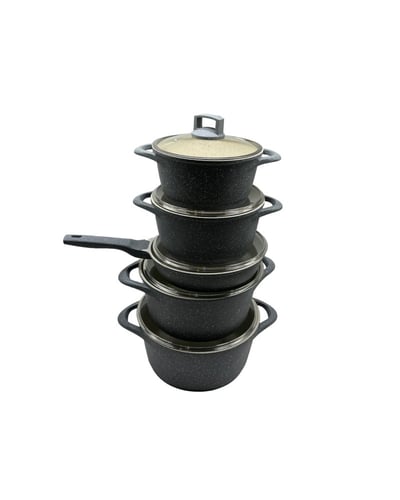 طقم قدور جرانيت مع مقلاة