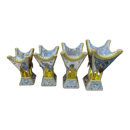 طقم مباخر ذهبي كامل بحلق