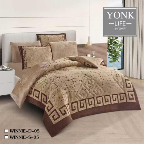 لحاف 6 قطع فاخر شتوي فرو نفرين