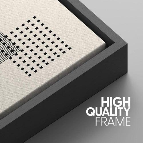 لوحة فنية اسلامية بالخط الكوفي المربع