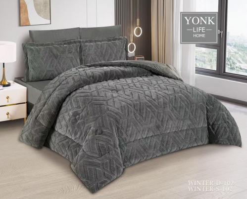 لحاف 6 قطع فاخر شتوي فرو ( نفرين - نفر )