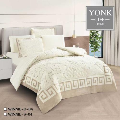 لحاف 6 قطع فاخر شتوي فرو نفرين