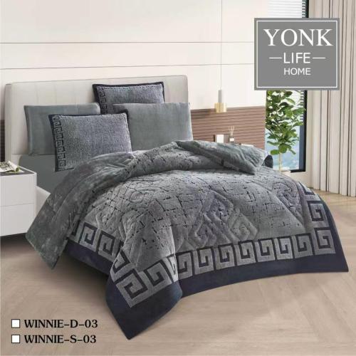 لحاف 6 قطع فاخر شتوي فرو نفرين