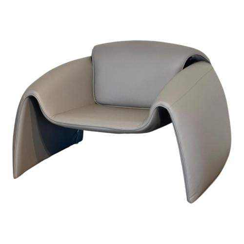 كرسي ارم تشير مارسيلو جلد رصاصي