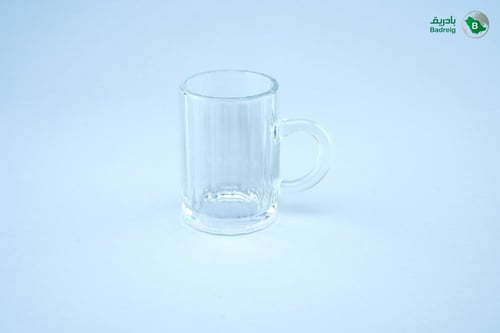 فنجان شاي احمد مضلع كبير 6 حبات