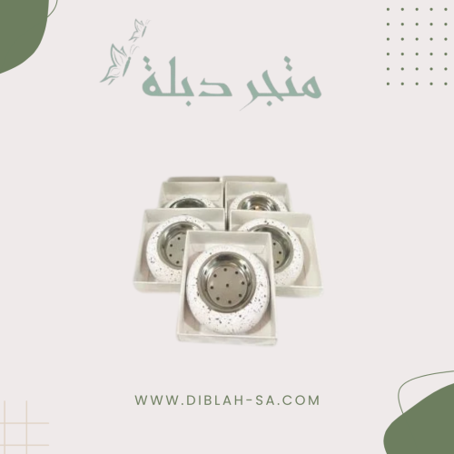 مباخر توزيعات رخامي مع فضي