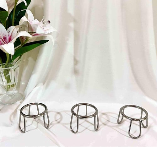 حامل فنجال فضي