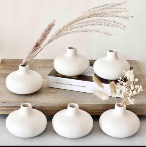 فازات ميني سيراميك ابيض