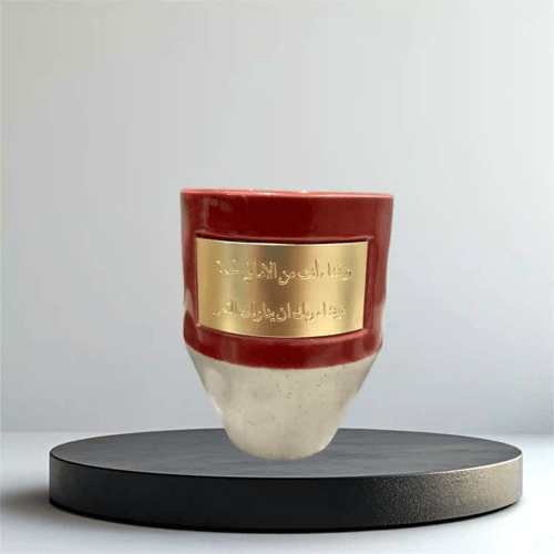 أكواب سيراميك فاخرة بعبارة محفورة