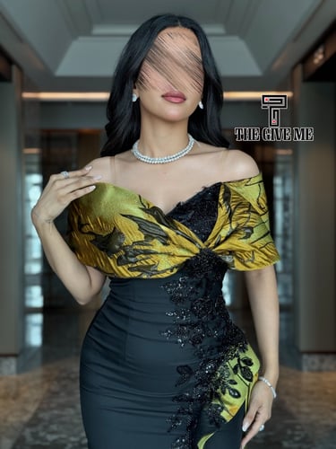 فستان تطريز مورد