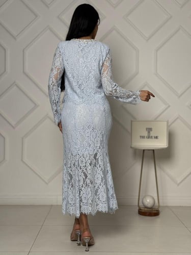 طقم دانتيل قطعتين فاخر