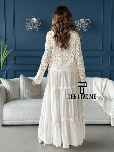 فستان مكسي بنمط جاكيت جوبير