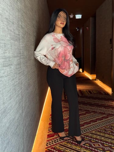 بلوفر مشجر كم طويل