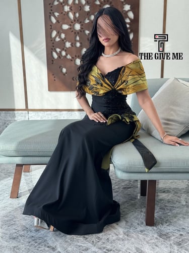 فستان تطريز مورد