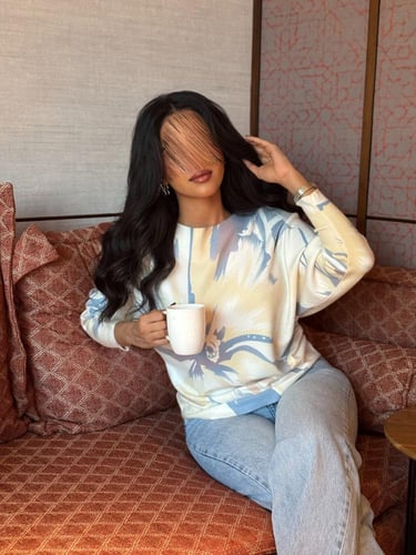 بلوفر مشجر بقصة مميزة