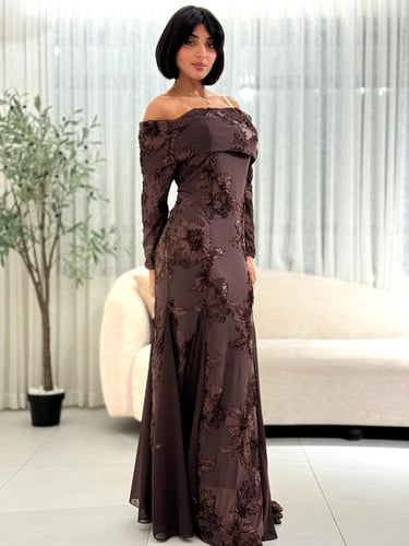 فستان تل مورد بتدخيلة شيفون