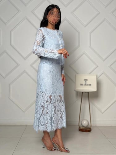 طقم دانتيل قطعتين فاخر