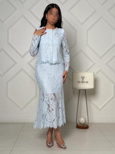 طقم دانتيل قطعتين فاخر