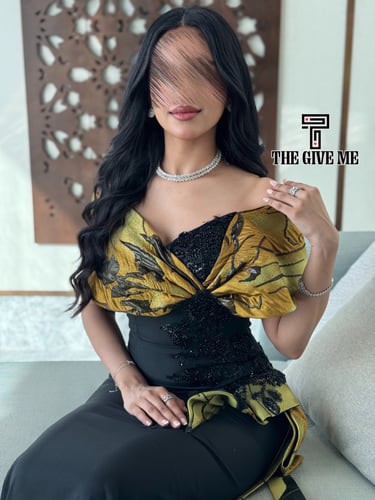 فستان تطريز مورد