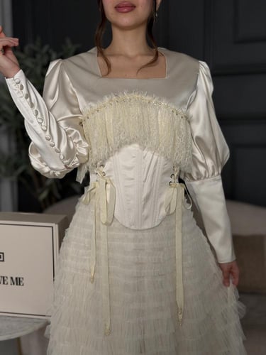 طقم التول والساتان الملكي