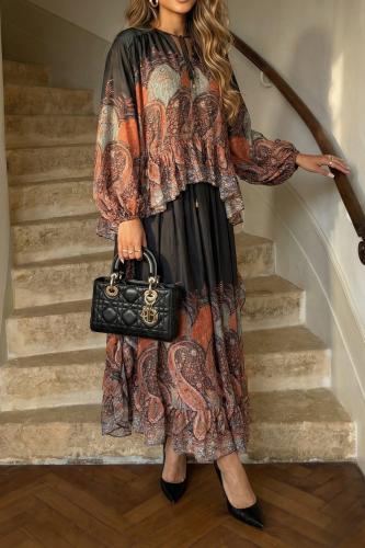 تنوره وبلوزة شيفون