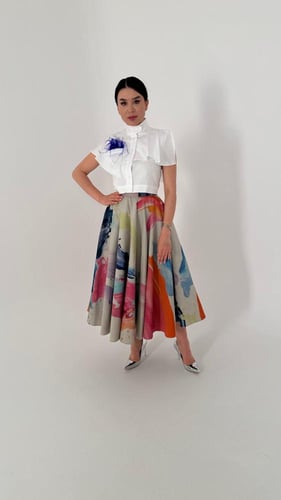 تنورة Taffeta Skirt