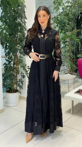 فستان اسود دانتيل