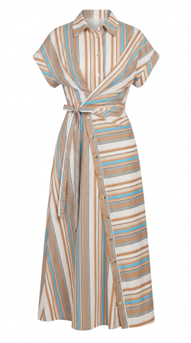 Candy Brown Line Dress