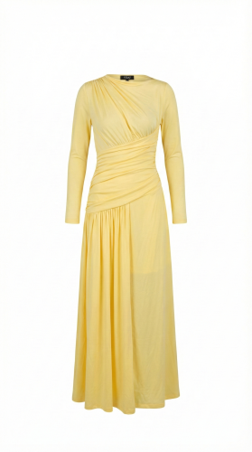 Butter yellow cotton dress