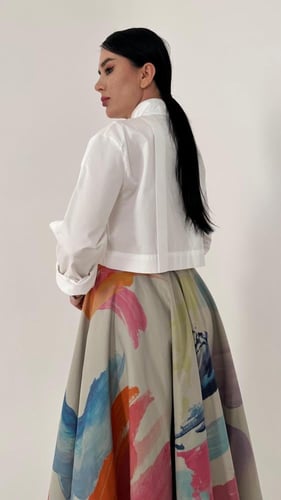 تنورة Taffeta Skirt