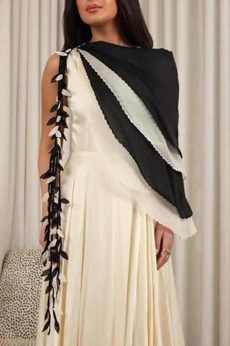 فستان اورجنزا وحرير