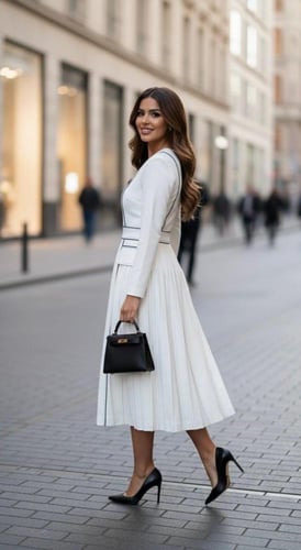 Classic white dress