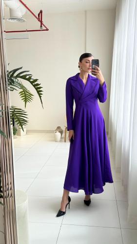 Purple Crepe Dress
