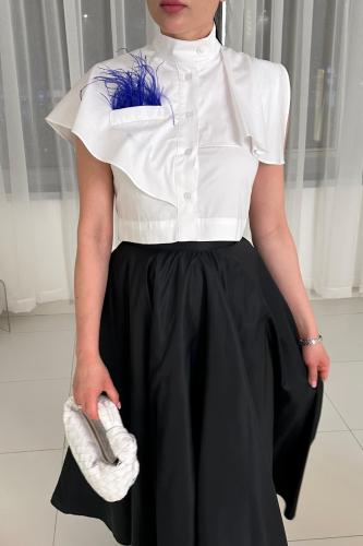 قميص Feather crop shirt