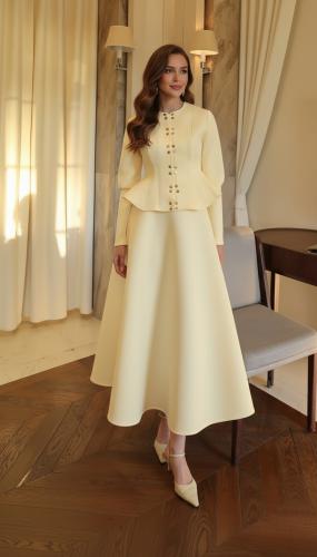 طقم إيليان butter Yellow