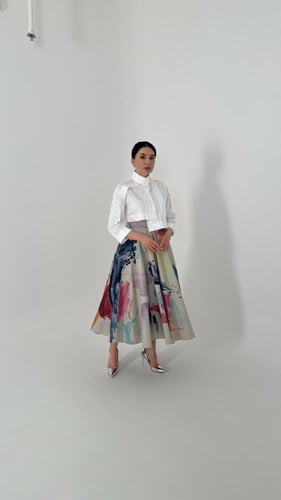 تنورة Taffeta Skirt