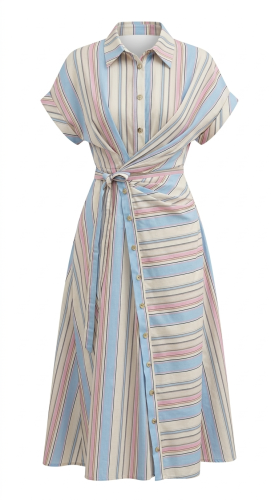 Candy blue Line Dress