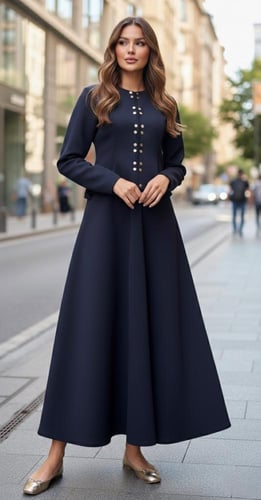 طقم إيليان أزرق غامق