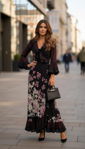 Black Orchid Elegance Dress