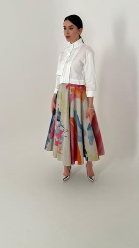 تنورة Taffeta Skirt