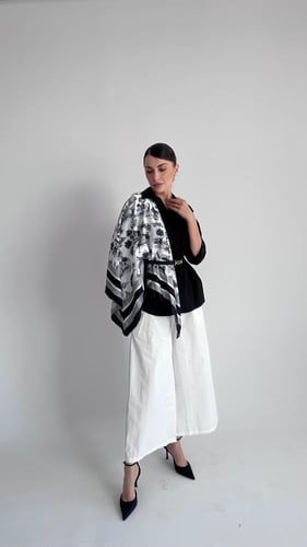 Black shirt with Scarf