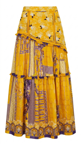 Sunflower Patchwork Skirt