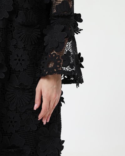 Black flowers Dress