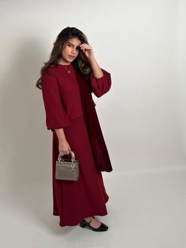 Set with velvet scarf