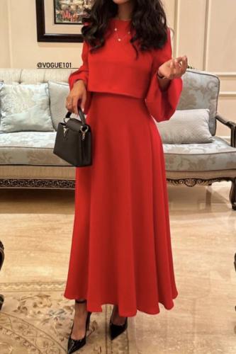 تنوره وبلوزه احمر