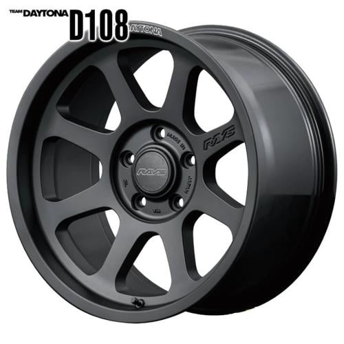 جنط RAYS Daytona D108 مقاس 18x9 – أسود مطفي (لـ Je...