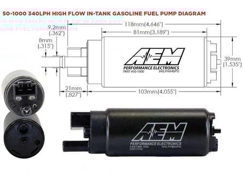 طرمبة بنزين AEM 340 LPH - أداء عالي وموثوق
