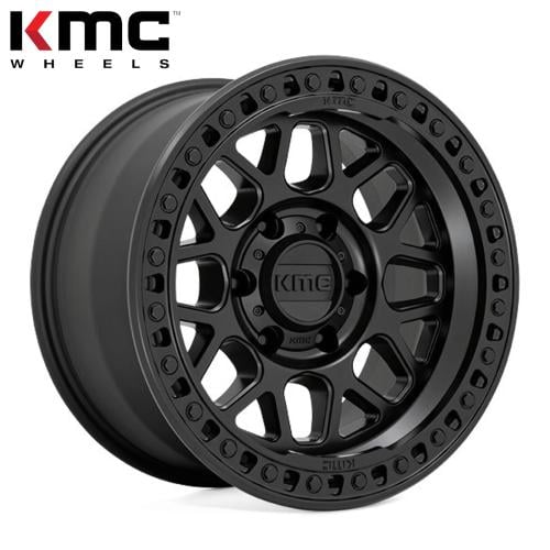 جنط كيه إم سي (KMC) طراز GRS مقاس 18 - أسود ساتان