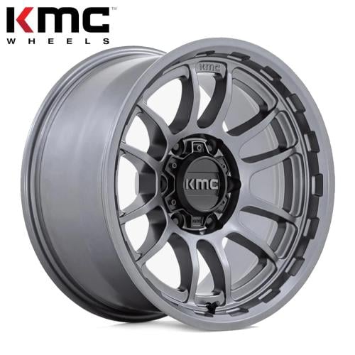 جنوط KMC WRATH WHEELS لون انثراسايت مطفي حجم 17X8....